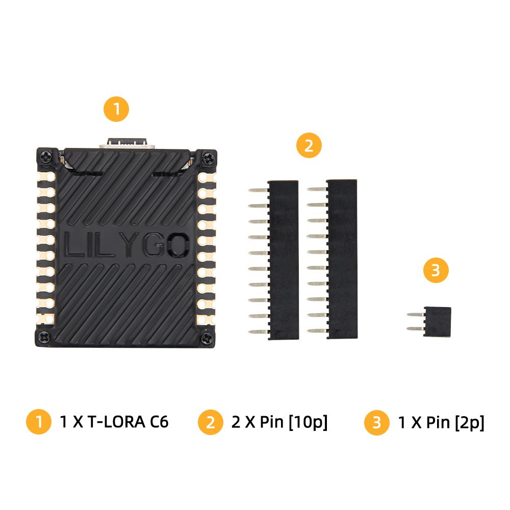 T-LORAC6 ESP32-C6 Zigbee LoRa SX1262 Wi-Fi6&BLE 5