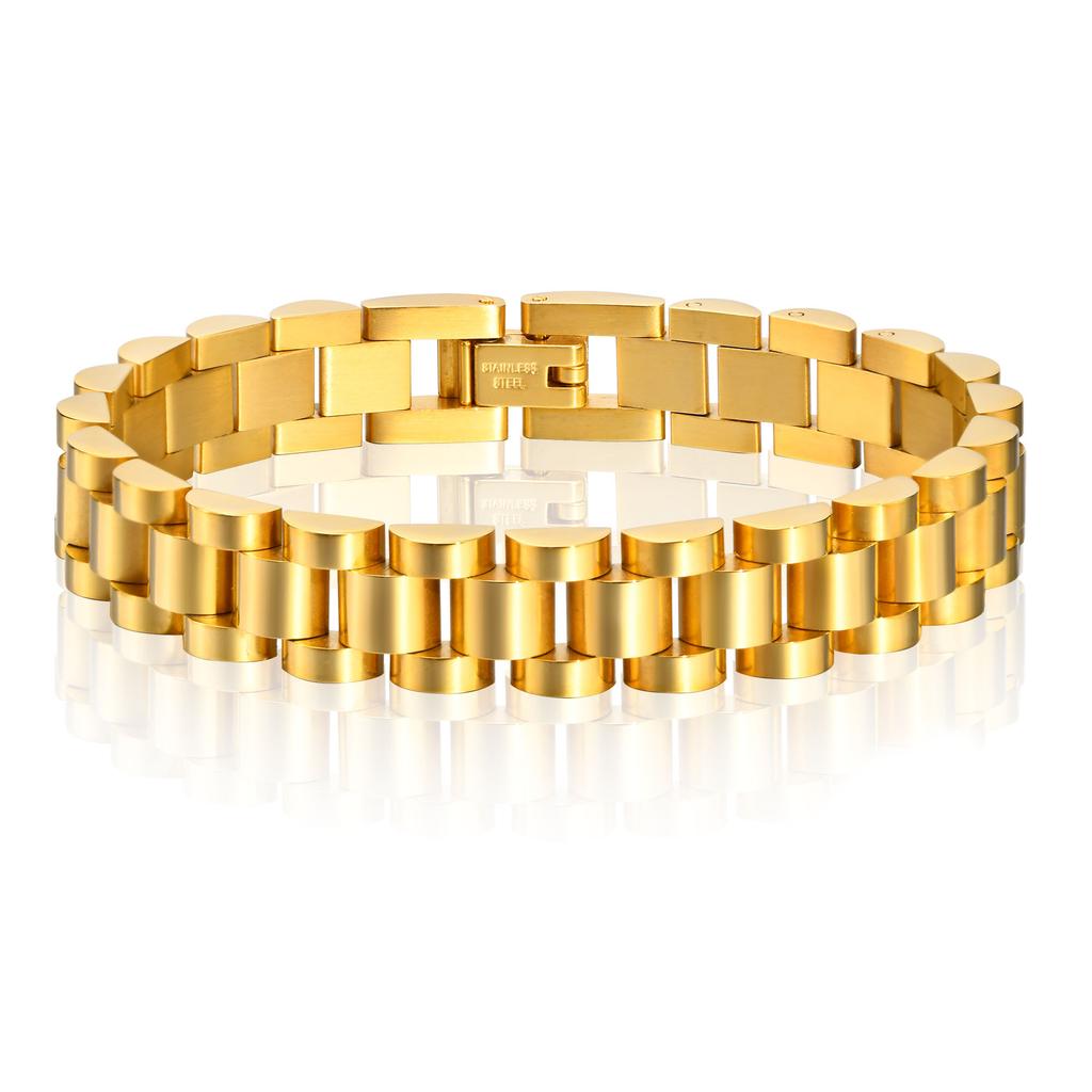 Stainless Steel Jewelry Vintage Strap Bracelet Color Suitable For Wedding Birthday Party Mom Girlfriend Valentine's Day Gift