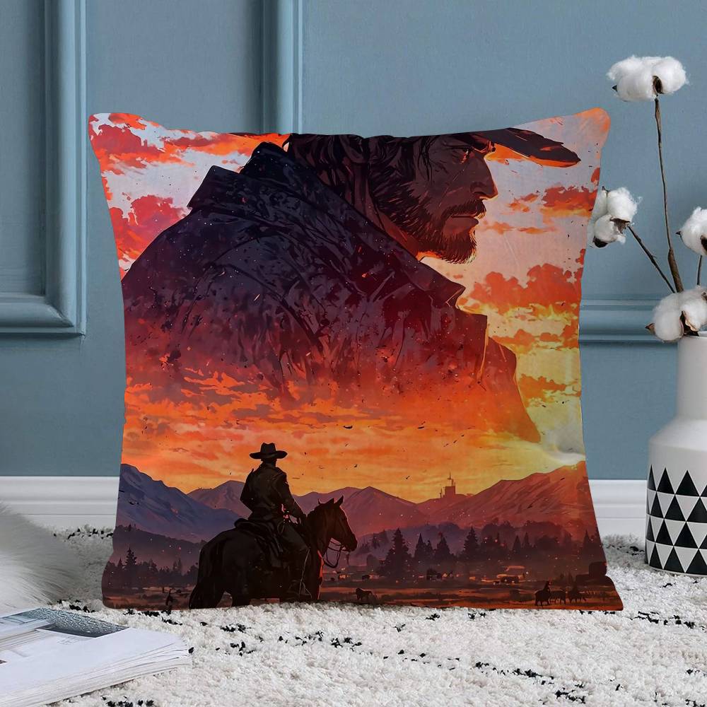 Game TVRedDeadRedemption  Cushion Cover Decorative Pillow Sofa Home Decor case pillow cases