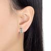 New 925 Sterling Silver Green Zircon Earrings Exquisite Earrings Suitable for Women Party Wedding Jewelry Gift