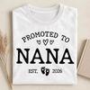Befördert zur Oma Shirt Neue Oma Gegründet 2026 Geschlechtsenthüllung T-Shirt