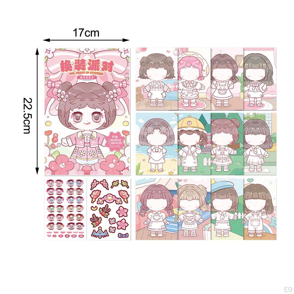 Create A Face Sticker Book, Your Own Stickers, Wrapping Decorations Educational DIY