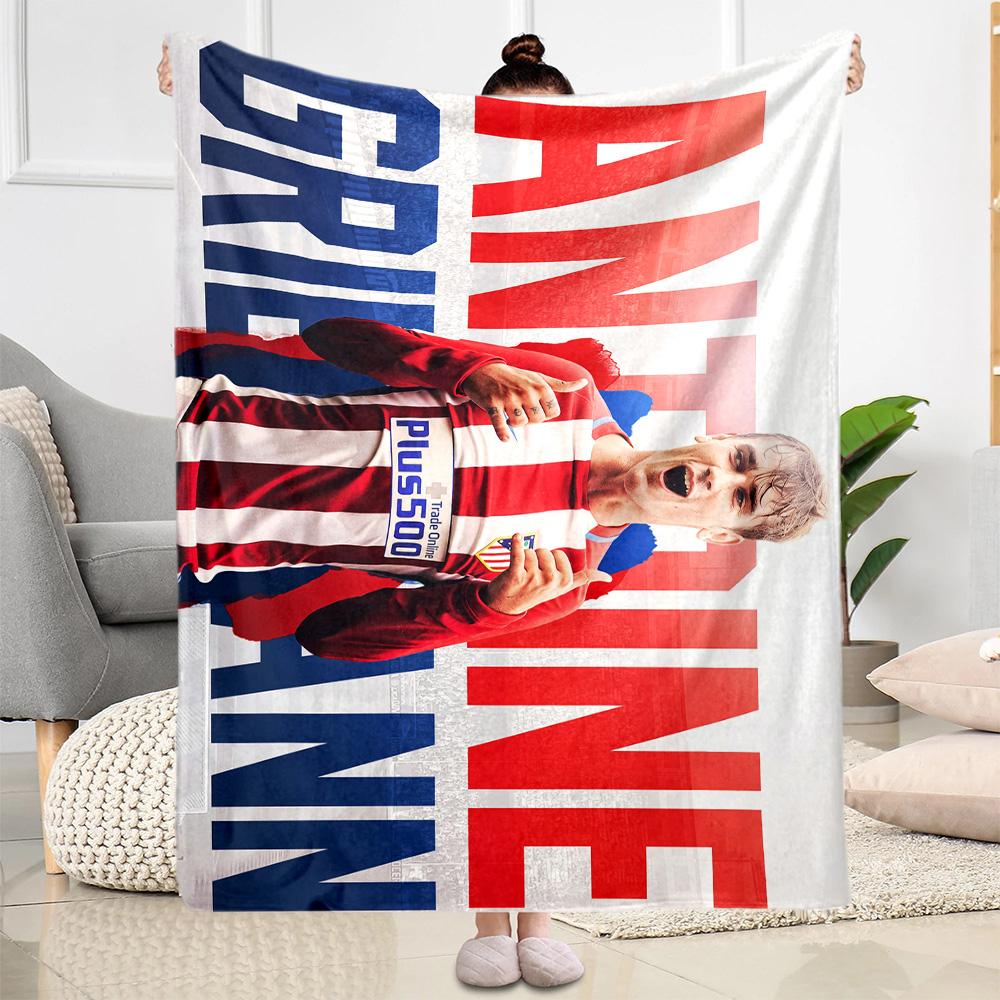 Atletico Madrid Player Blanket Ultra-Soft Suitable for Bedding Sofa Picnics for All Occasions Modern Gift for Travel Home Birthdays
