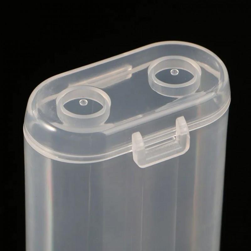 1 PZ Scatola Trasparente per Batteria, Leggera per Viaggio Campeggio Escursionismo Casa Copertura Protettiva