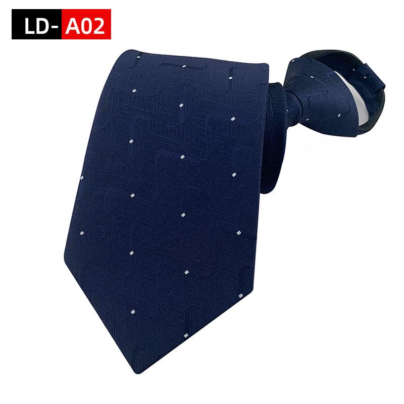 Ruifeng Men's 8cm Elastic Tie - Easy Pull, Formal Wedding or Business Wear