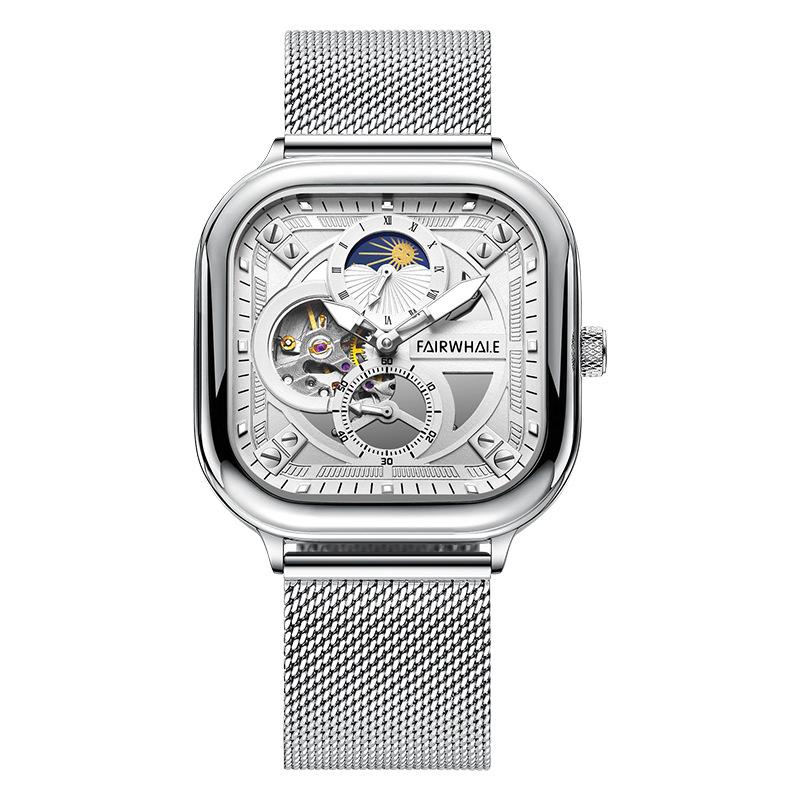 Watch Trend Fashion Sports Waterproof Luminous Hollow Mechanical Watch