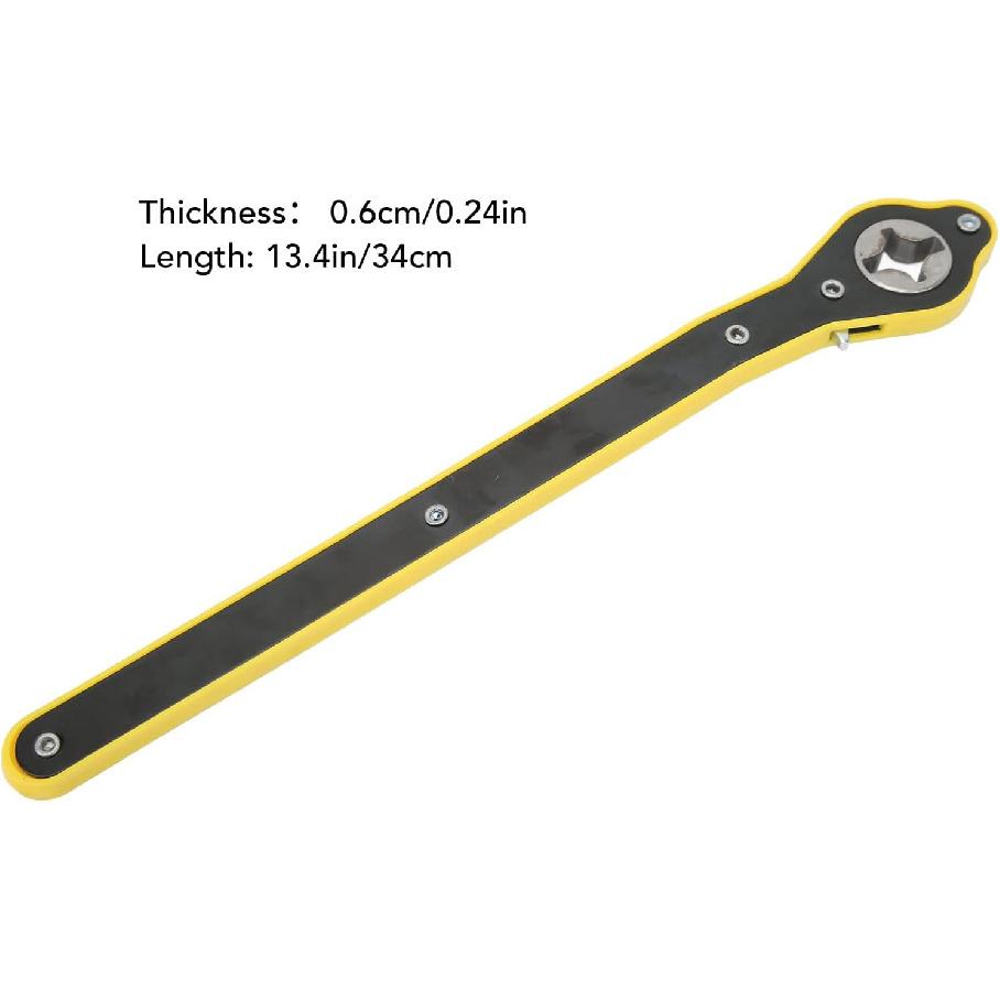 Auto Labor-Saving Jack Ratchet Wrench, Pair 13.4in Car Jack Ratchet Wrench Labor Saving Tire Wheel Lug Wrench Repair Tool for Cars SUVs Trucks