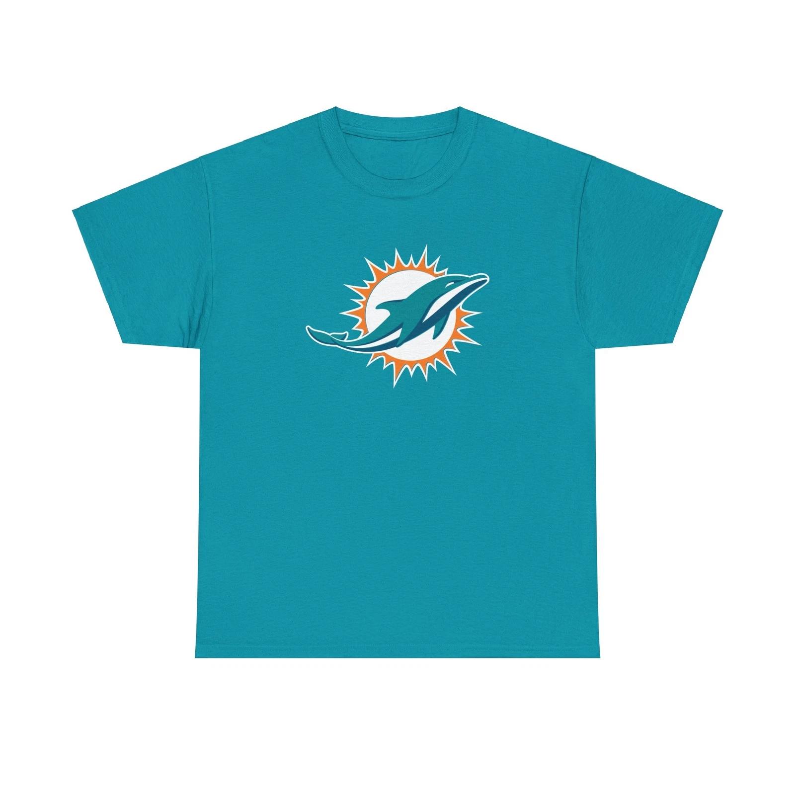Miami Dolphins Tee, Football Fan Shirt, Unisex NFL Apparel Gift, White T-Shirt 3XL