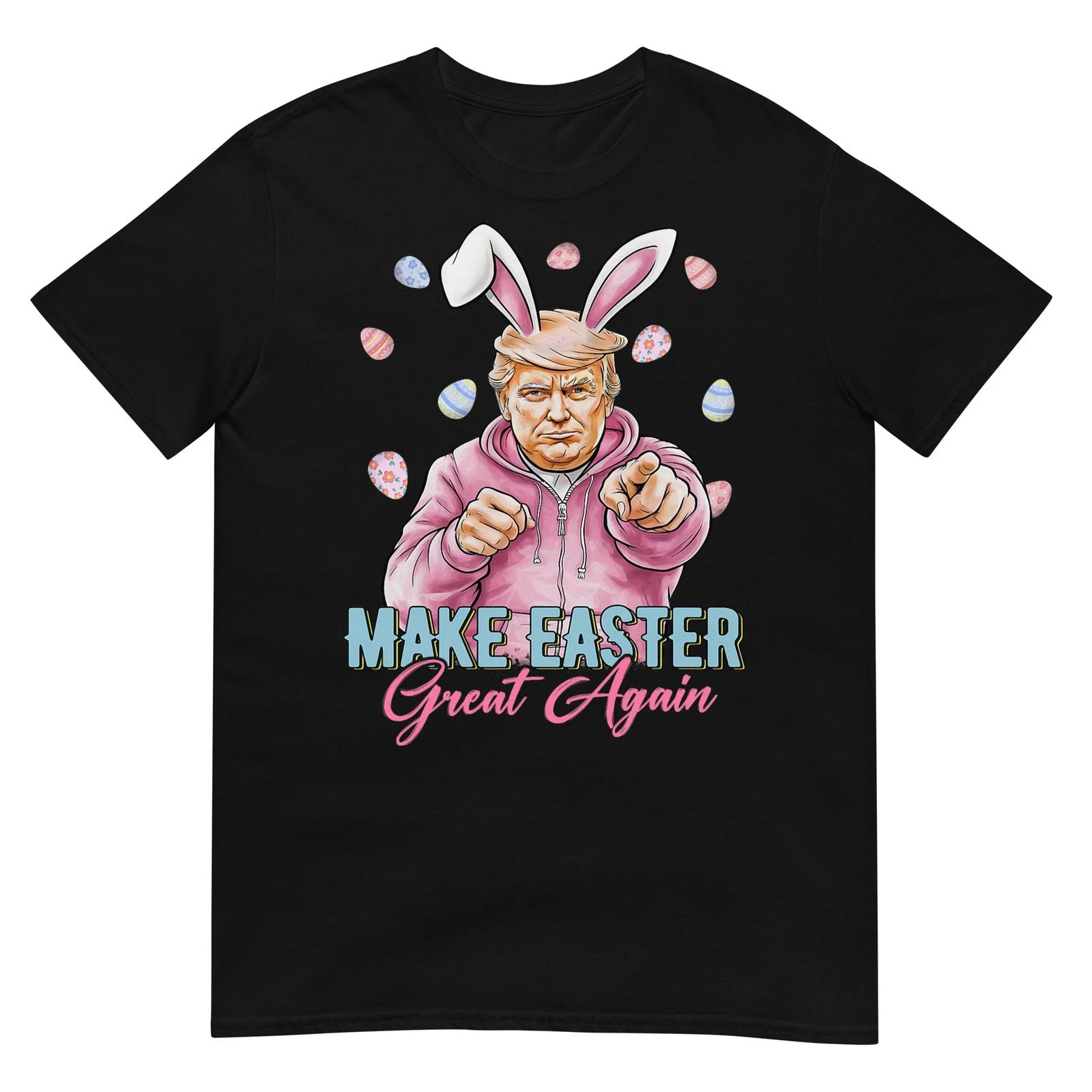 Make Easter Great Again Funny Trump Bunny Spring Hunt Eggs T-Shirt M