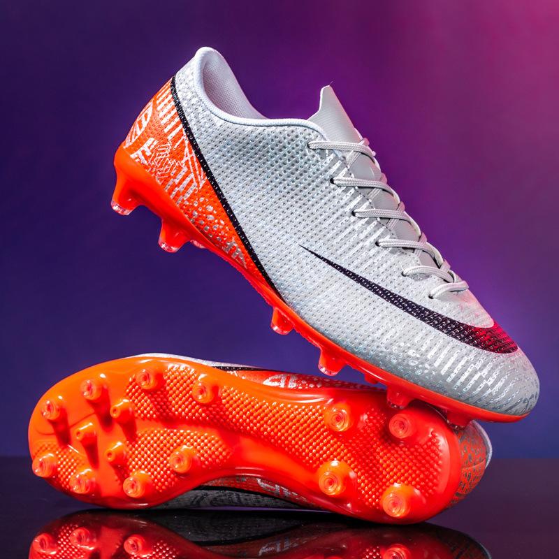New low-top long-nail broken-nail football shoes, men's children's primary school children's competition training shoes