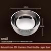 Camellia 304 Stainless Steel Double-Layer Bowl