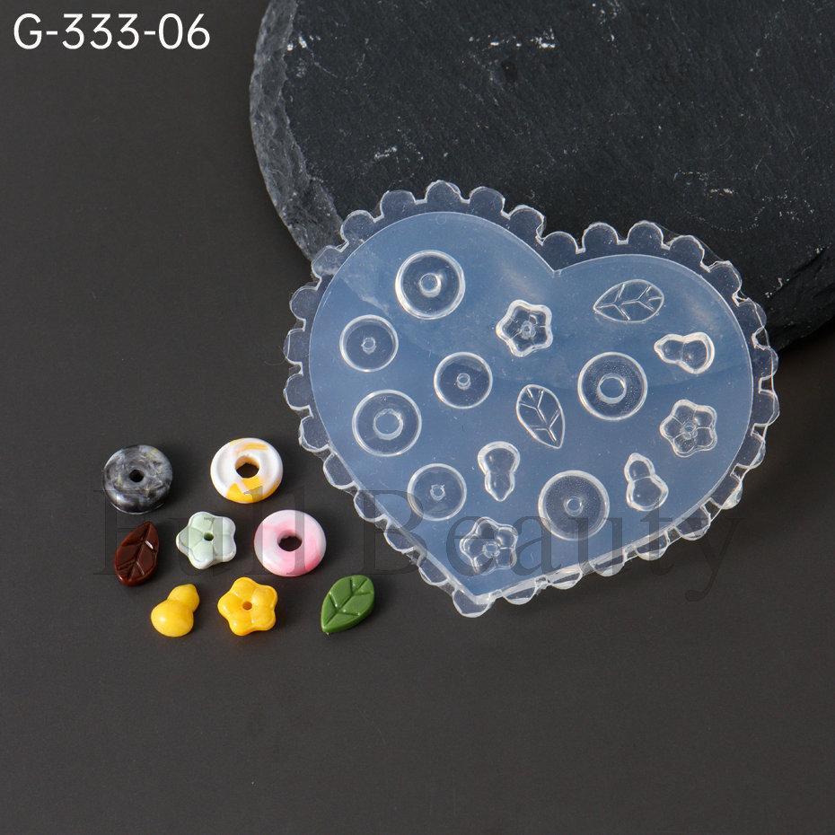 Nail Art Silicone Mold, Mushroom Tulip Peach Blossom Flower Leaf Mango Three-Dimensional Engraving Mold