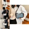 High-quality Color-block Shoulder Bag 2024 For Women Street Style Pu Crossbody Bag With Trendy Stitching Ins Style