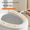 Cute Cartoon Washable Flannel Toilet Seat Pad with Adhesive and Electrostatic Adsorption