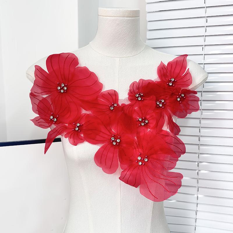 

1 шт. тканевые украшения нашивки швейные принадлежности стразы аксессуары для одежды 4 цвета красный