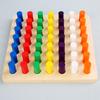 Montessori Wooden Sensory Training Toys for Early Childhood Education - Stick and Rope Insertion Set