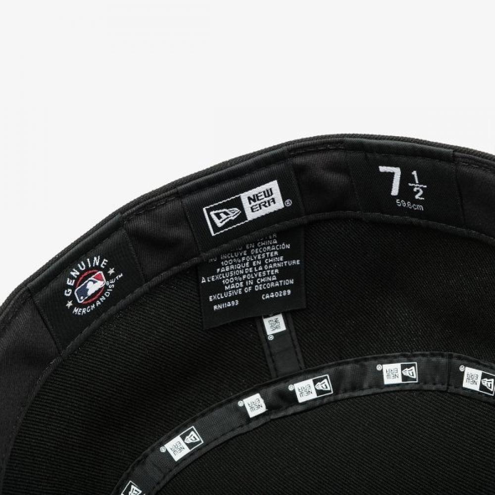 New Era Chicago White Sox Fitted Cap Free Curved Fillbox Black 14881450