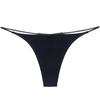 European-American Double Layer Thin Strap Printed Thong Bikini - Low Waist, T-Back Lingerie & Fitness Wear