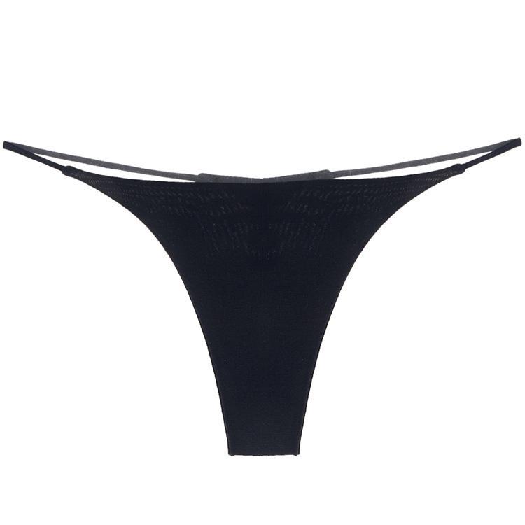 European-American Double Layer Thin Strap Printed Thong Bikini - Low Waist, T-Back Lingerie & Fitness Wear