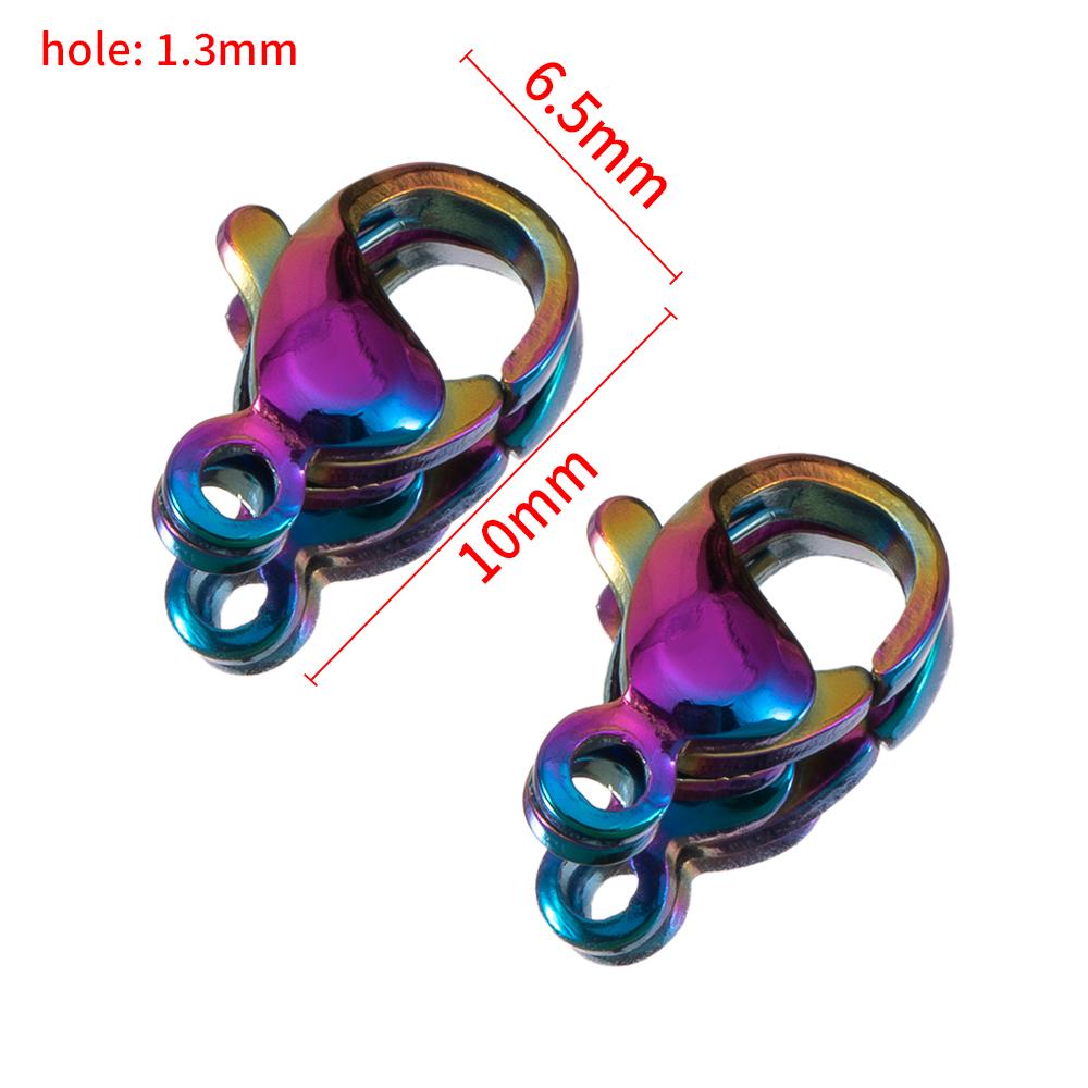 20pcs 100pcs 9-15mm Multi Color Lobster Clasps Stainless Steel Claw Chain Connectors for Bracelets Necklaces DIY Jewelry Making