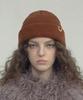 Eondeokeonteulolseutyudio Winter Short Beanie Double Roll Up Beanie / Ac / Origin Brown