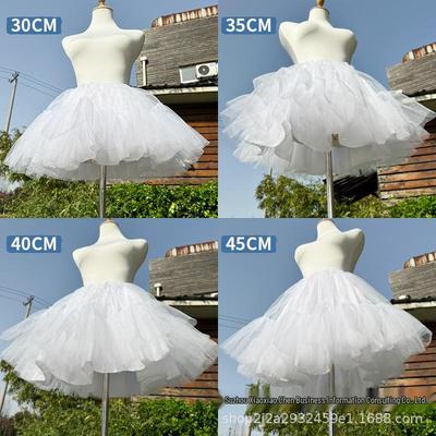Four-Layer Lolita Petticoat Dog Dress with Boneless Gauze and Fluffy COS Underskirt