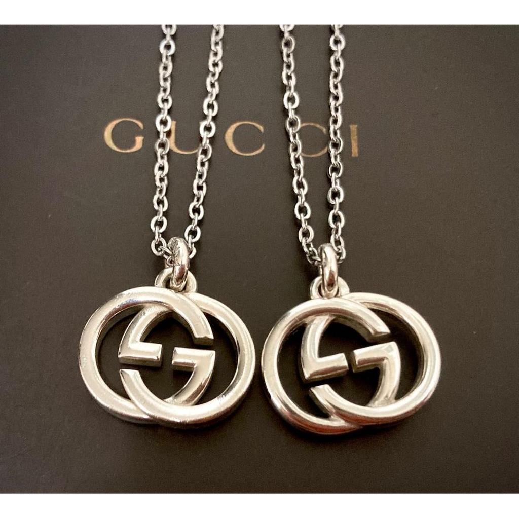 Used GUCCI/Gucci Interlocking G/GG Logo Pair Necklace Necklace/Pendant (50/60)