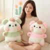 40Cm Cartoon Giant Panda Doll Plush Toy Kawaii Cuddly Animal Stuffed Fluffy Plushie Peluche Grey Green Purple Brown Pink Gift