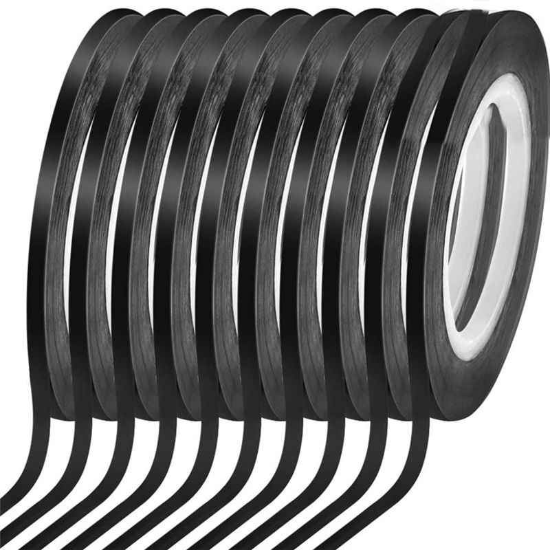 A89X 1/8 Whiteboard Tape Thin White Board Tape Lines Pinstripe Dry Erase Art Tape Electrical Tape
