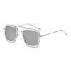 Stylish Men's Square Frame Sunglasses Inspired by Iron Man and Spider-Man - Trendy European and American Design, Large Frame