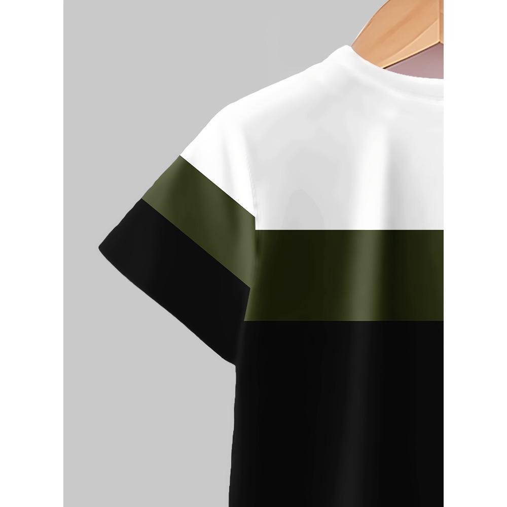 Boys' Fashion 3D Printed Casual Set