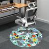 1pc Cat Floral Chair Carpet for Office, Non-slip, Soft and Durable Office Rug for Interior Decoration, Perfect for Office yy260313070