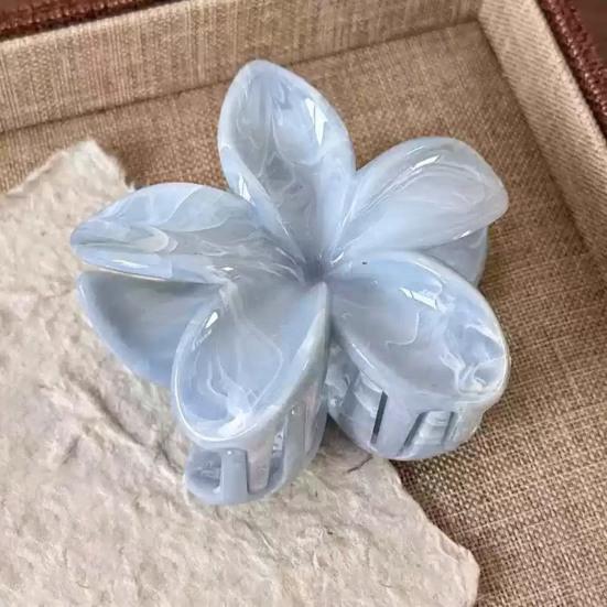 Women Hair Clip Flower Bow Shape Strong Grip Back Head Hair Claw French Retro Style Hair Accessories