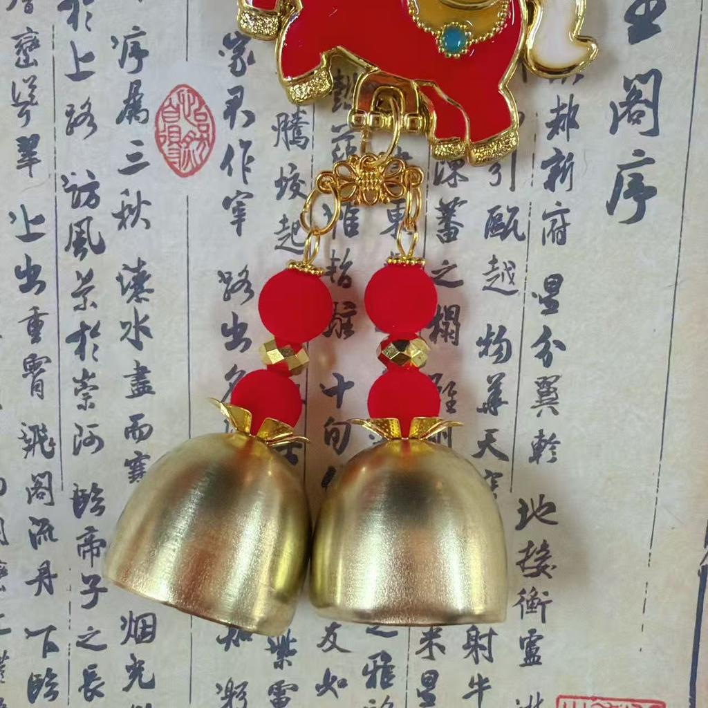 1Pcs Chinese New Year Decoration 2026 Chinese Spring Festival Horse Year Wind Chime Hanging Pendant Room Wall Hanging Ornament