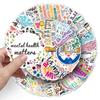 100 Mental Health Graffiti Stickers Personalized Depression English Slogan Decorative Water Cup Computer Stickers