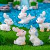 Cartoon Sika Deer Figurines Resin Crafts Micro Landscape Ornaments Deer Statue  Desk Accessories