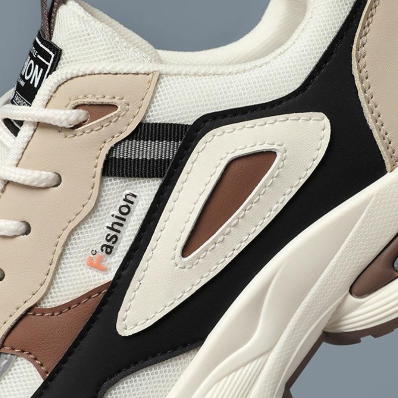 Platform Sneakers Men Versatile Running Shoes Breathable Men Walking Shoes Anti Slip Wear-resistant Casual Sport Shoes