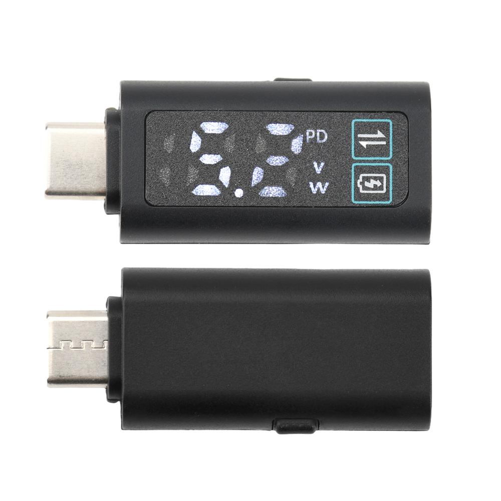 DC 1-11V PD111W Type C To Type C Adapter Digital USB C Converter With Voltmeter Display Power Supply