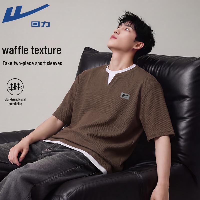 Warrior Men s Retro Waffle Knit Short-Sleeve T-Shirt XL