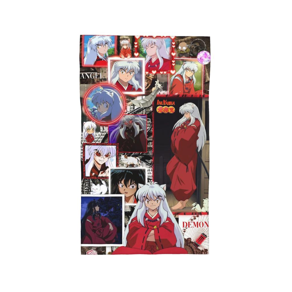 Manga Kimono Inuyasha Sesshomaru Soft Face Towel Quick Dry Pool Bath Cotton Towels Absorbent