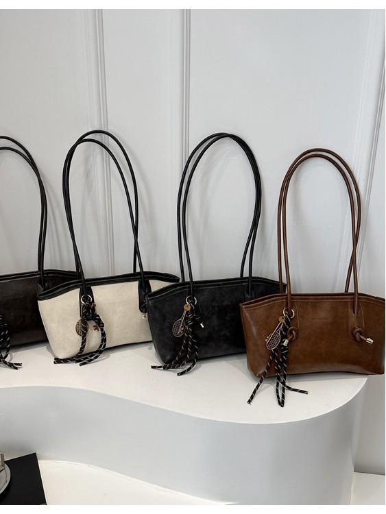 High-End Retro Large-Capacity Women's Tote Bag - 2025 Autumn/Winter Commuter Shoulder Handbag