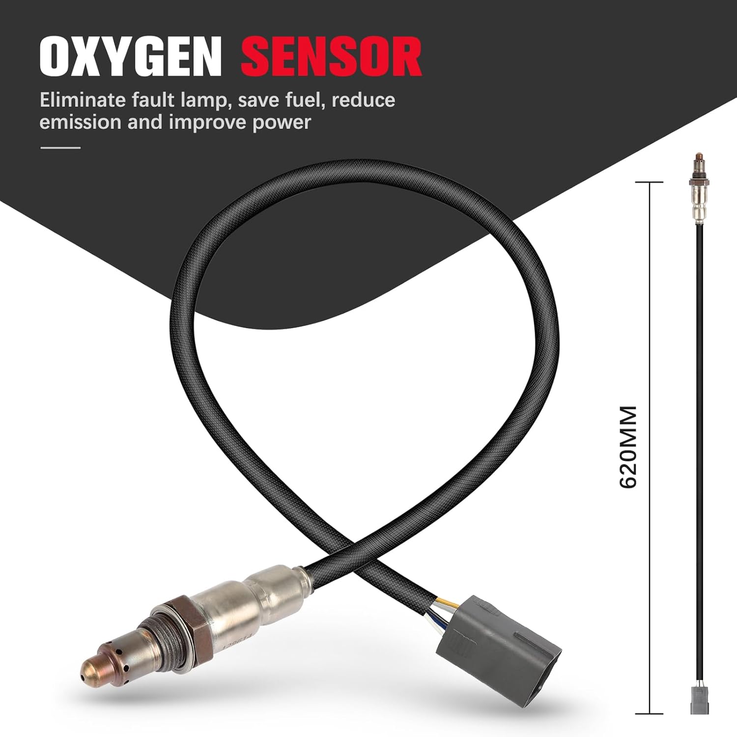 

O2 Oxygen Sensor Upstream Compatible for Mazda 3 2014-2018 2.0L 2.5L, 6 2014-2017, CX-3 CX-5, for Toyota Yaris iA 2017-2018 1.5L, Bank 1 Sensor 1