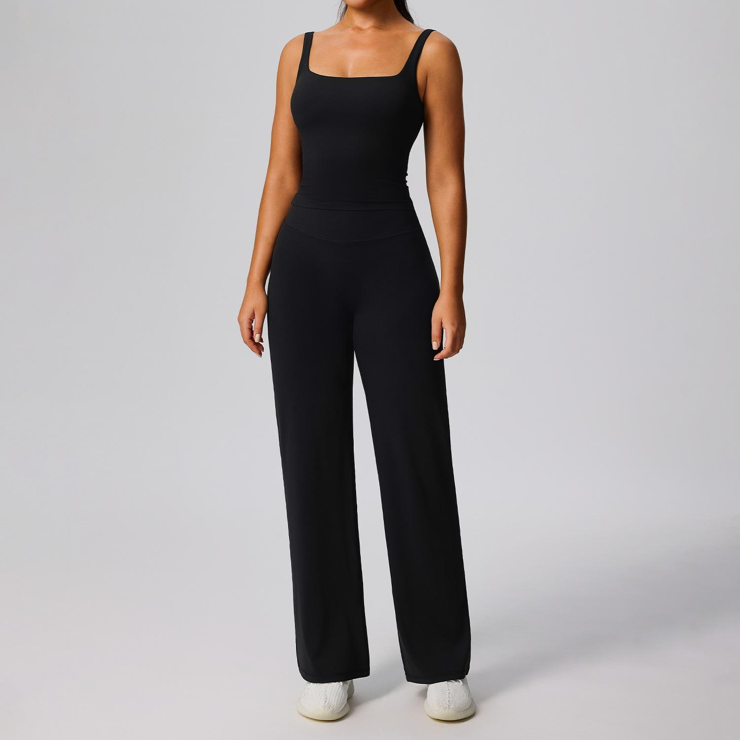 

Women s High Elasticity Quick-Dry Fitness Clothing Set: Versatile Running & Yoga Sportswear M чорний