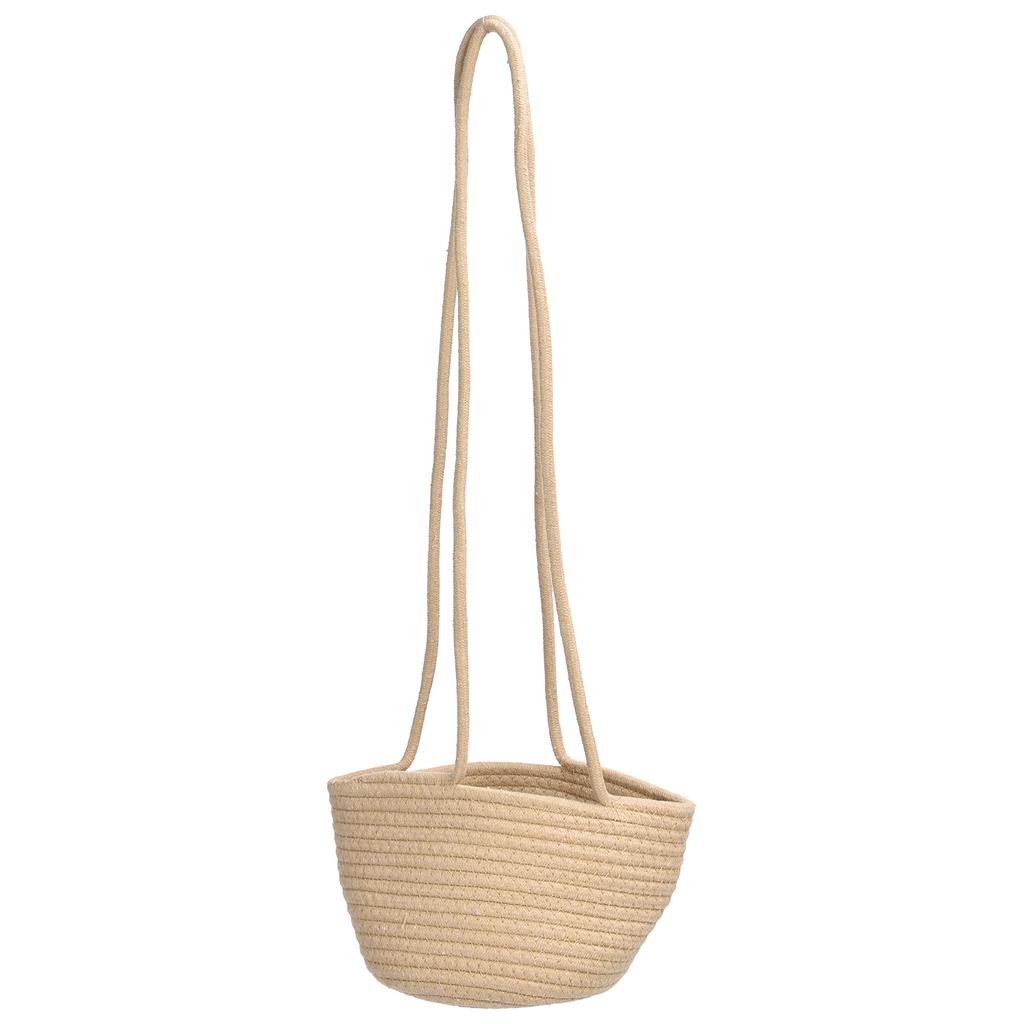Hanging Flower Basket Woven Basket Suspended Flowerpot Plant Storage Containers for Plants Vegetables Fruits Cosmetics