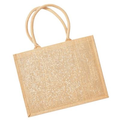 Schimmernder Jute-Shopper