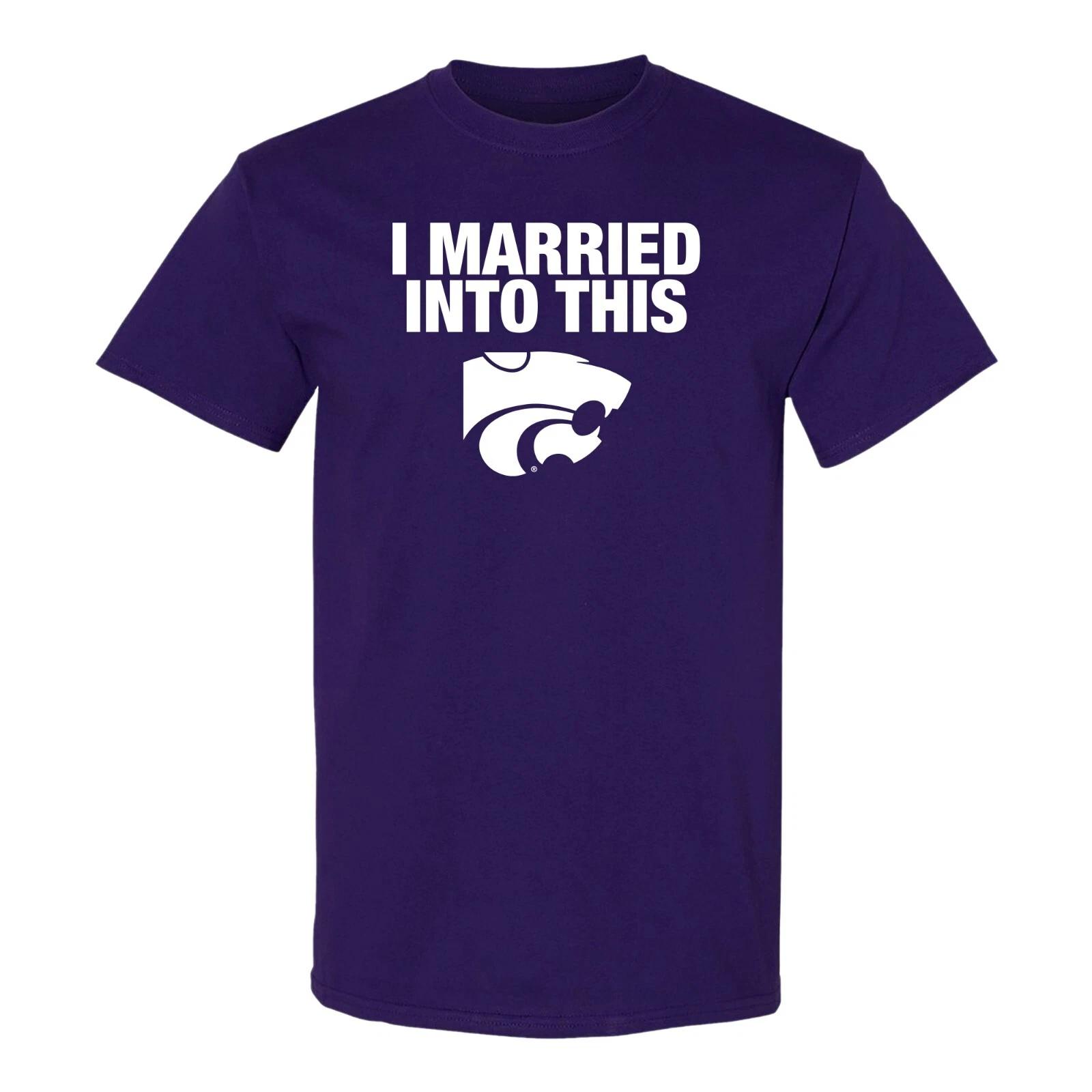 Kansas State I Married Into This T-Shirt - Purple S