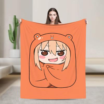 Soft Warm BlanketsBoy Girl Picnic Himouto Umaru Chan Throw Blanket Flannel Bedspread For Outdoor Novelty Sofa Bed Cover