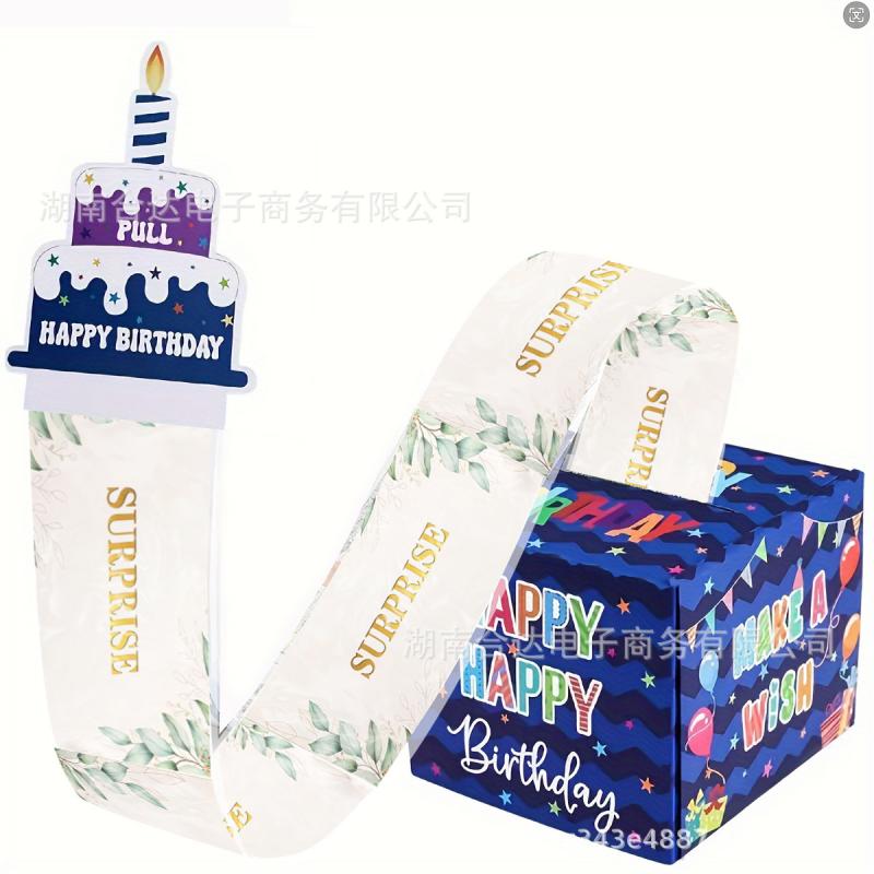 31PCS Surprise Party Birthday Decoration Money Pull Box, Birthday Party Decor Gift Box, Creative Surprise Box for Adults
