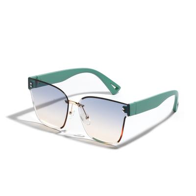 Cat'S Eye Glasses Borderless Large Frame Face Covering Sunglasses Personalized Sunglasses Women