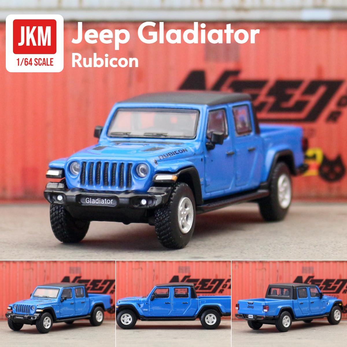 

1:64 Jeep Rubicon Gladiator Pickup Truck Miniature Model, JKM 1/64 Toy Car Vehicle Free Wheel Diecast Alloy Collection Gift синій